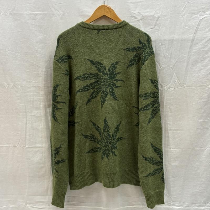 ハフ HUF ニット、セーター 長袖 TRIBAL CREWNECK SWEATER 大麻 マリファナ クルーネック ニット セーター KN00475 M メンズ USED 古着 中古 50169402