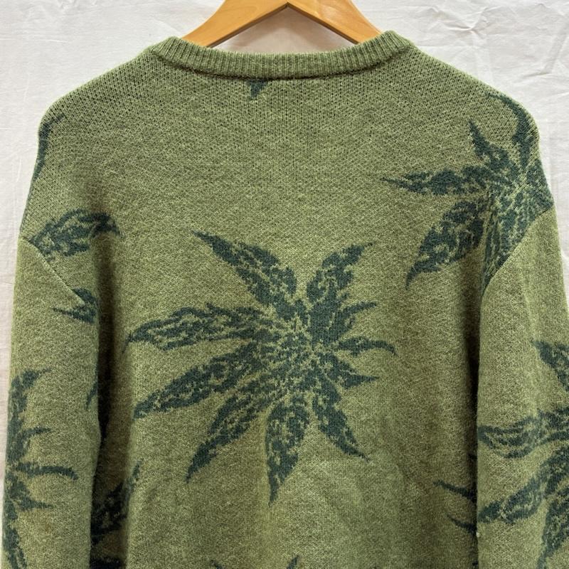 ハフ HUF ニット、セーター 長袖 TRIBAL CREWNECK SWEATER 大麻 マリファナ クルーネック ニット セーター KN00475 M メンズ USED 古着 中古 50169402