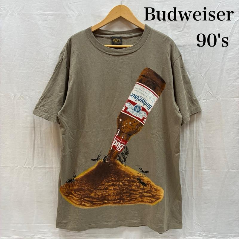 ヴィンテージ VINTAGE Tシャツ 半袖 Changes 90s Budweiser 1995年 USA製 両面 グラフィック プリント シングルステッチ Tシャツ XL メンズ USED 古着 中古 50169405