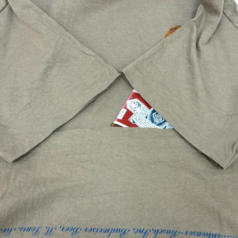 ヴィンテージ VINTAGE Tシャツ 半袖 Changes 90s Budweiser 1995年 USA製 両面 グラフィック プリント シングルステッチ Tシャツ XL メンズ USED 古着 中古 50169405