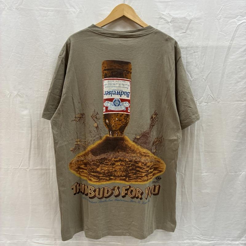 ヴィンテージ VINTAGE Tシャツ 半袖 Changes 90s Budweiser 1995年 USA製 両面 グラフィック プリント シングルステッチ Tシャツ XL メンズ USED 古着 中古 50169405