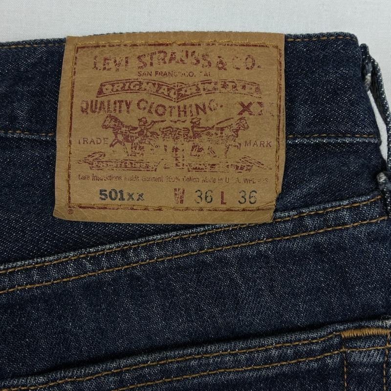 リーバイス Levi s パンツ デニム、ジーンズ 501xx 90s USA製 97年 ボタンフライ ストレート オールド ヴィンテージ デニムパンツ 36インチ メンズ USED 古着 中古 50169408