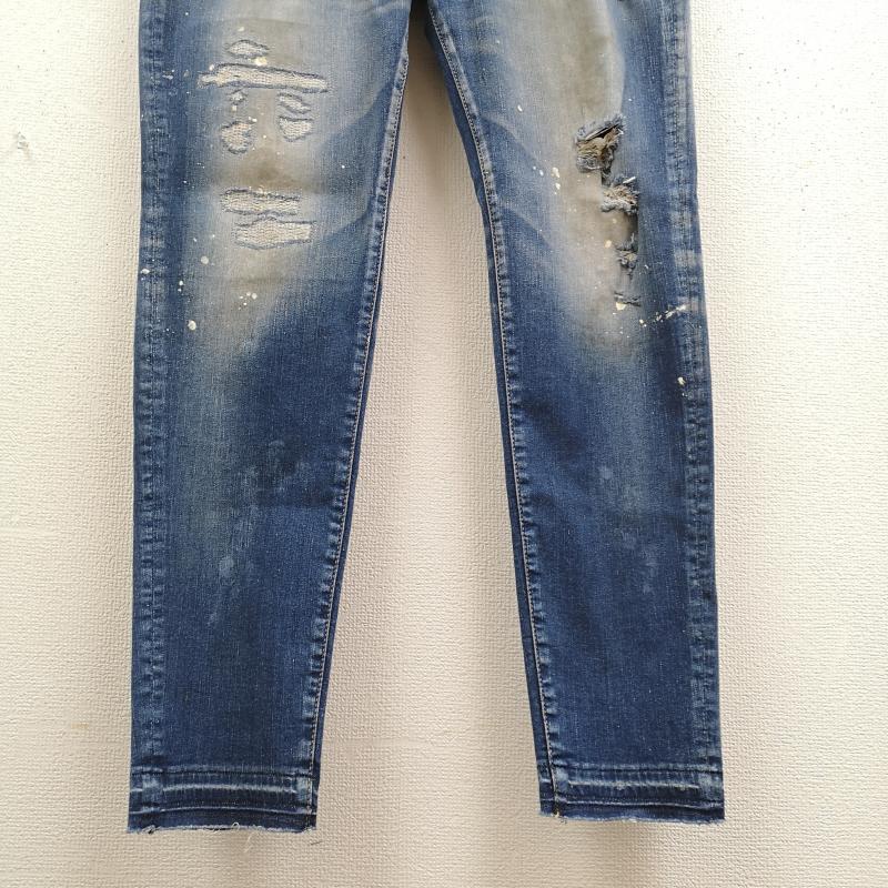 ビッグジョン Big John パンツ デニム、ジーンズ 日本製 キャロットレグ ハイパワー ストレッチ テーパード デニム パンツ MMM134J 30インチ インディゴ / インディゴ / Indigo メンズ USED 古着 中古 50169409