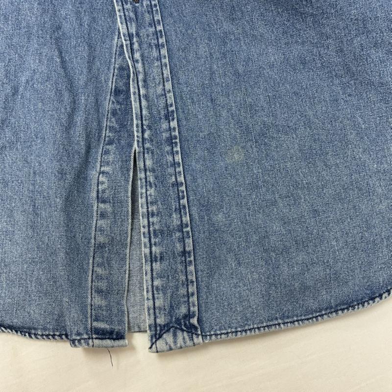 ラルフローレン RALPHLAUREN シャツ、ブラウス 長袖 BLAIRE 90s ポニー 刺繍 ボタンダウン デニム シャツ L メンズ USED 古着 中古 50169410