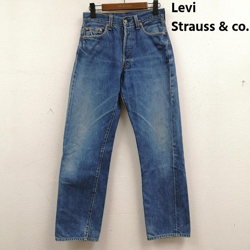 リーバイストラウスアンドコー Levi Strauss & co. パンツ デニム、ジーンズ USA製 90s 555 赤タグ ビッグE ストレート シルエット デニム パンツ 501 バレンシア 30インチ インディゴ / インディゴ / Indigo メンズ USED 古着 中古 50169412