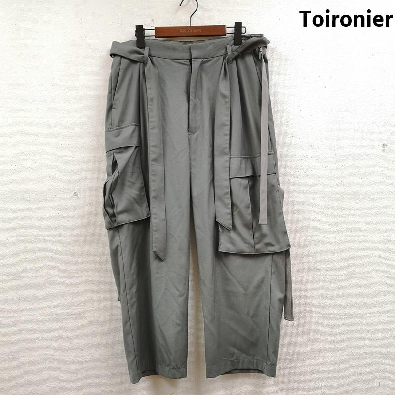 古着 USED パンツ ワークパンツ、ペインターパンツ Toironier トワロニエ レースアップ レーヨン カーゴ パンツ 60290001 FREE 灰 / グレー / gray メンズ USED 古着 中古 50169416