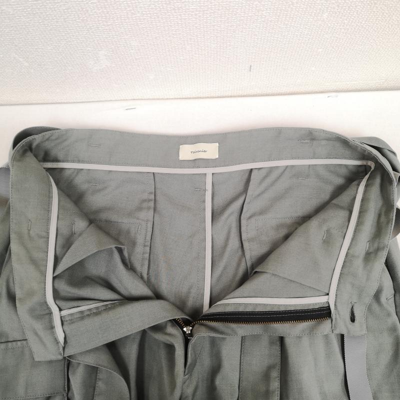 古着 USED パンツ ワークパンツ、ペインターパンツ Toironier トワロニエ レースアップ レーヨン カーゴ パンツ 60290001 FREE 灰 / グレー / gray メンズ USED 古着 中古 50169416