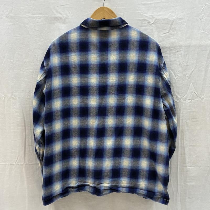 古着 USED シャツ、ブラウス 長袖 GRIP SWANY グリップスワニー BRUSHED CHECK SHIRTS オンブレチェック シャツ GSMSH-071 XL メンズ USED 古着 中古 50169417