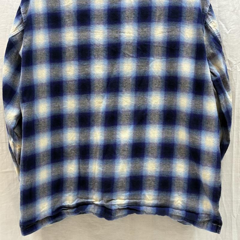 古着 USED シャツ、ブラウス 長袖 GRIP SWANY グリップスワニー BRUSHED CHECK SHIRTS オンブレチェック シャツ GSMSH-071 XL メンズ USED 古着 中古 50169417