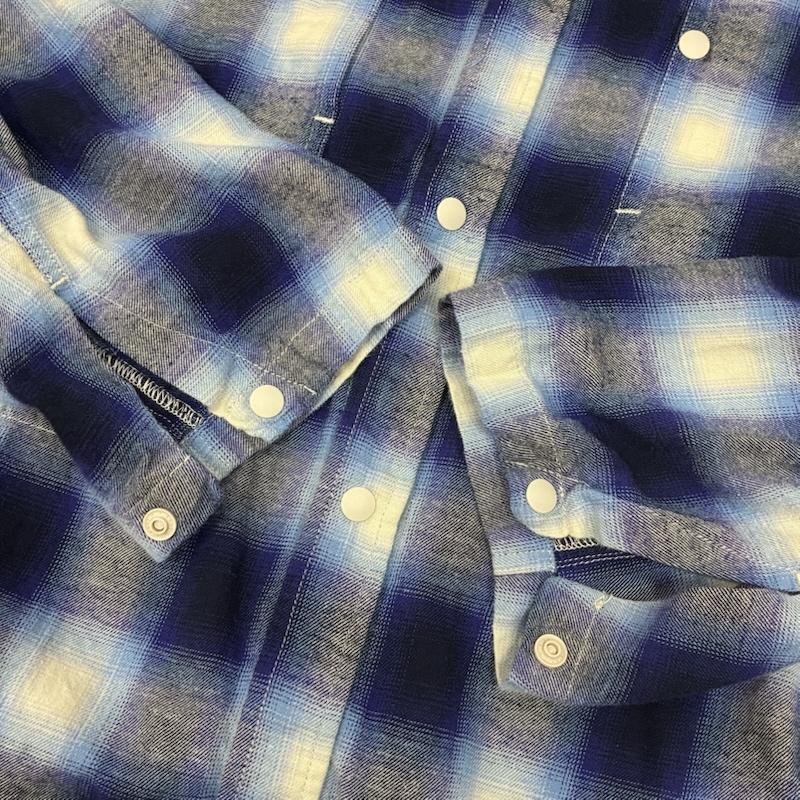 古着 USED シャツ、ブラウス 長袖 GRIP SWANY グリップスワニー BRUSHED CHECK SHIRTS オンブレチェック シャツ GSMSH-071 XL メンズ USED 古着 中古 50169417