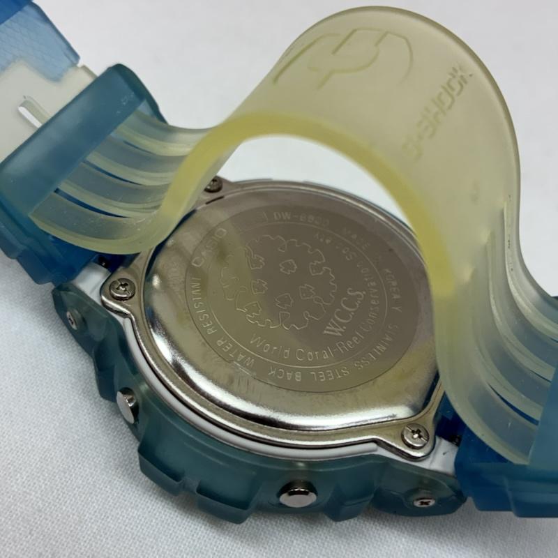 ジーショック G-SHOCK 腕時計 デジタル 97年製 DW-6900WC-2AT 国際サンゴ礁保護協会 W.C.C.S. スケルトン デジタル 腕時計 - メンズ USED 古着 中古 50169420