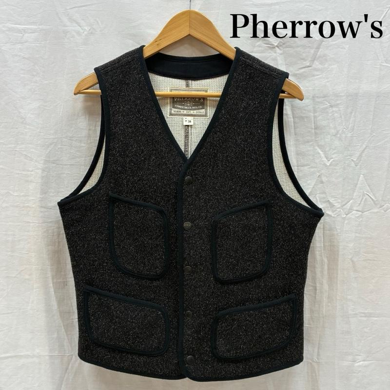 フェローズ Pherrow s ベスト ベスト BEACH CLOTH WORK VEST ビーチ クロス ワーク ベスト PWV2 38 メンズ USED 古着 中古 50169430
