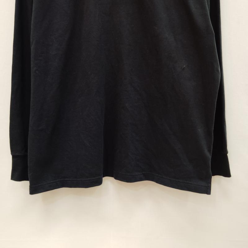 ナイキ NIKE ポロシャツ 長袖 ラガーシャツ ハーフジップ 長袖 ポロシャツ XL 黒 / ブラック / black X 白 / ホワイト / white メンズ USED 古着 中古 50169433
