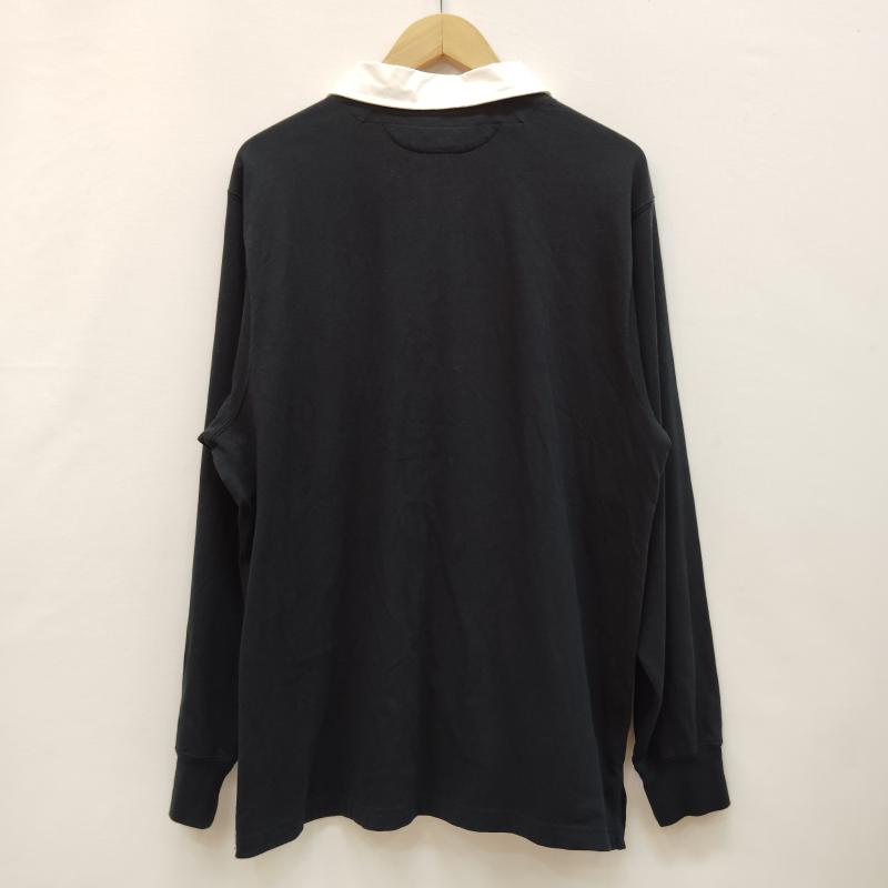 ナイキ NIKE ポロシャツ 長袖 ラガーシャツ ハーフジップ 長袖 ポロシャツ XL 黒 / ブラック / black X 白 / ホワイト / white メンズ USED 古着 中古 50169433