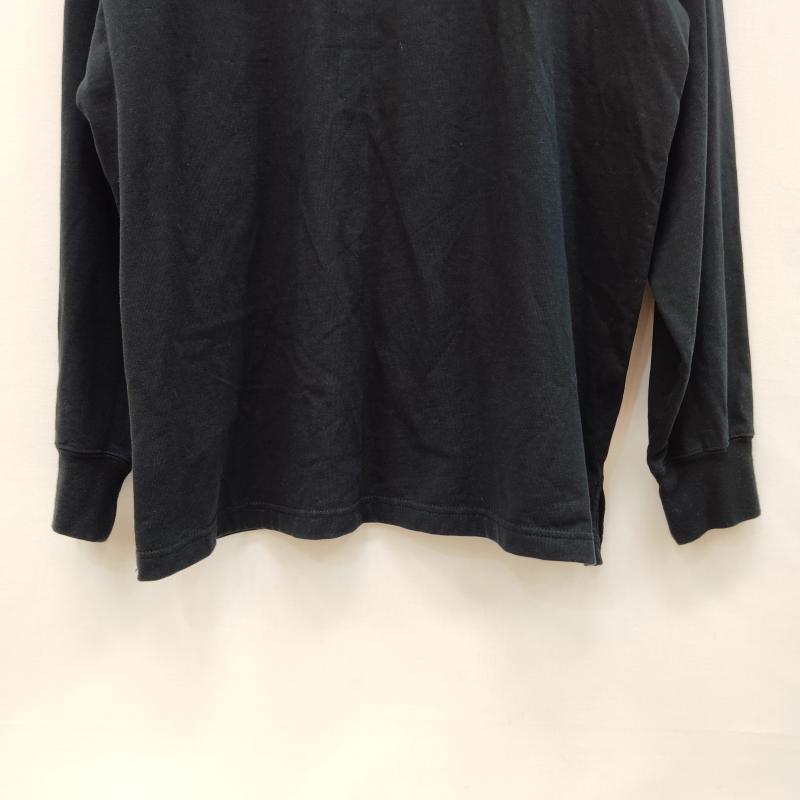 ナイキ NIKE ポロシャツ 長袖 ラガーシャツ ハーフジップ 長袖 ポロシャツ XL 黒 / ブラック / black X 白 / ホワイト / white メンズ USED 古着 中古 50169433