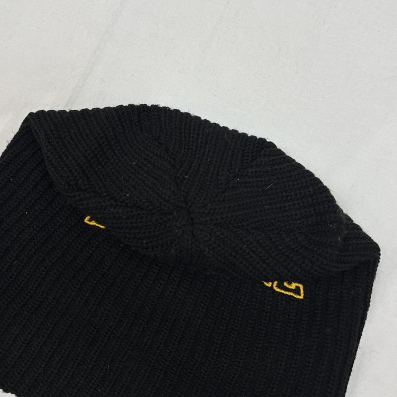 シュプリーム Supreme 帽子 ニット帽 ロゴ リブ アクリル ニット キャップ - 黒 / ブラック / black メンズ USED 古着 中古 50169435