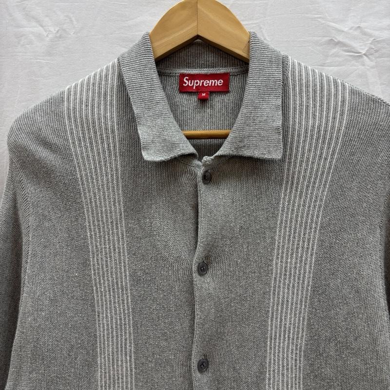シュプリーム Supreme カーディガン 長袖 12SS ニットポロ シャツ カーディガン M 灰 / グレー / gray メンズ USED 古着 中古 50169443