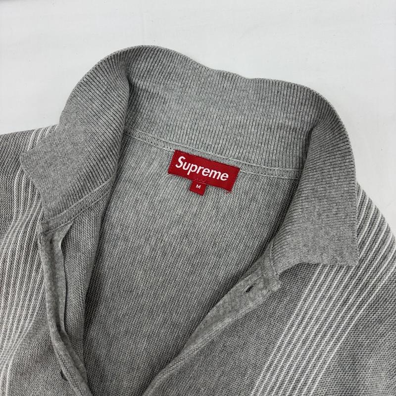 シュプリーム Supreme カーディガン 長袖 12SS ニットポロ シャツ カーディガン M 灰 / グレー / gray メンズ USED 古着 中古 50169443