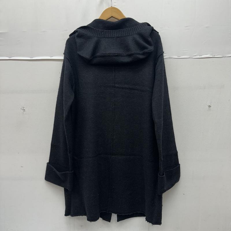 ワイズ Y s コート コート一般 日本製 ウール ニット コート YA-K65-873 3 黒 / ブラック / black メンズ USED 古着 中古 50169446