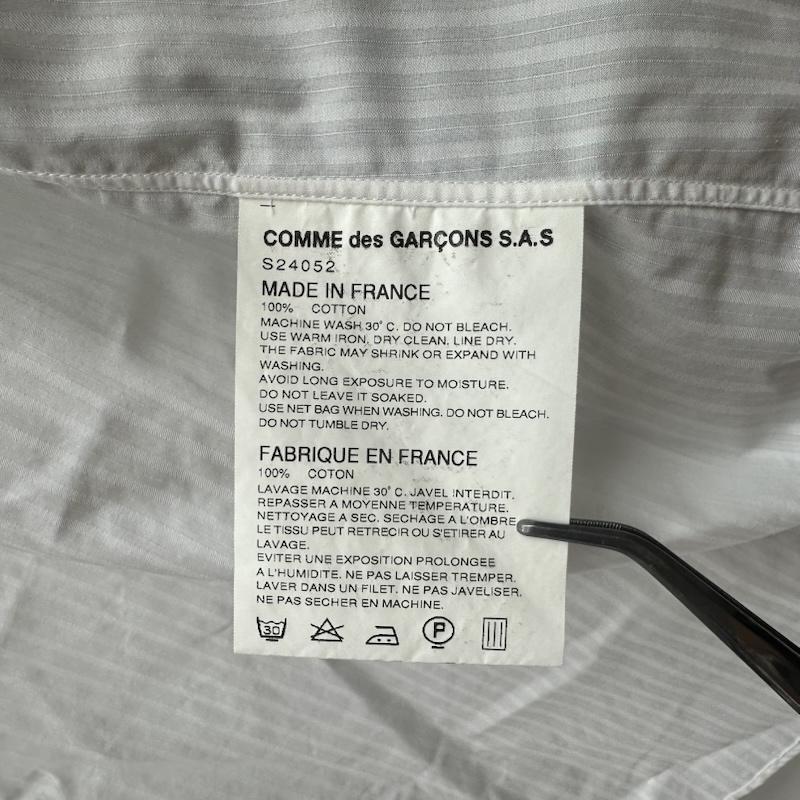 コムデギャルソンシャツ COMME des GARCONS SHIRT シャツ、ブラウス 長袖 再構築 ジップ ギミック スリーブ ドッキング シャツ S24052 S 白 / ホワイト / white メンズ USED 古着 中古 50169447
