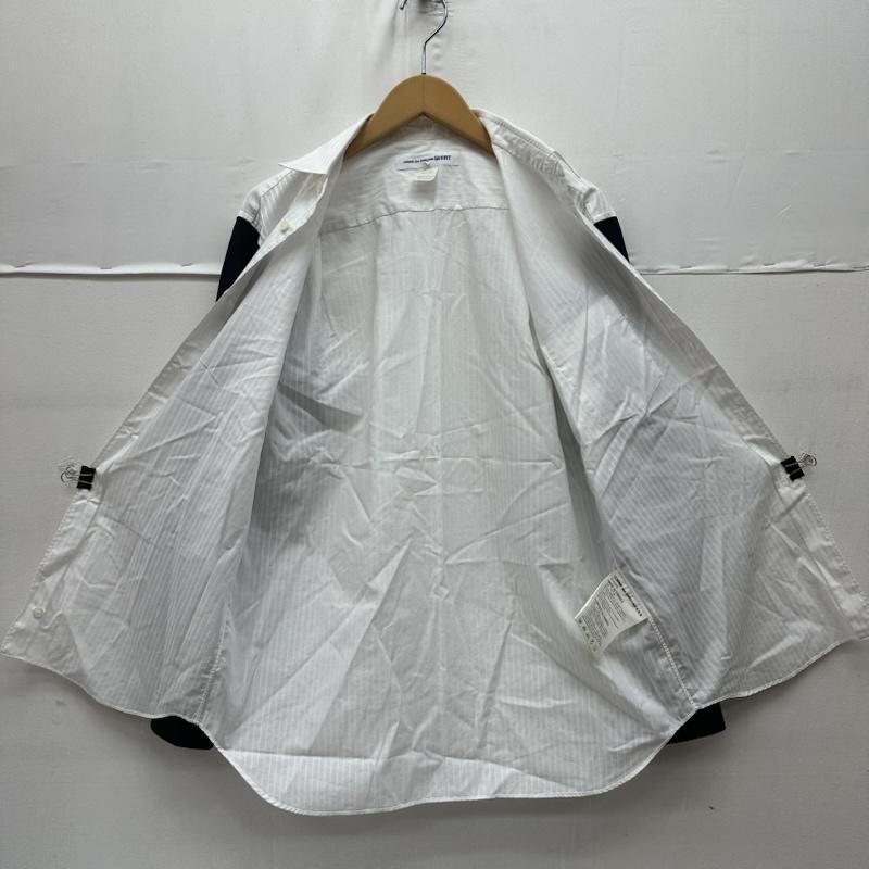 コムデギャルソンシャツ COMME des GARCONS SHIRT シャツ、ブラウス 長袖 再構築 ジップ ギミック スリーブ ドッキング シャツ S24052 S 白 / ホワイト / white メンズ USED 古着 中古 50169447