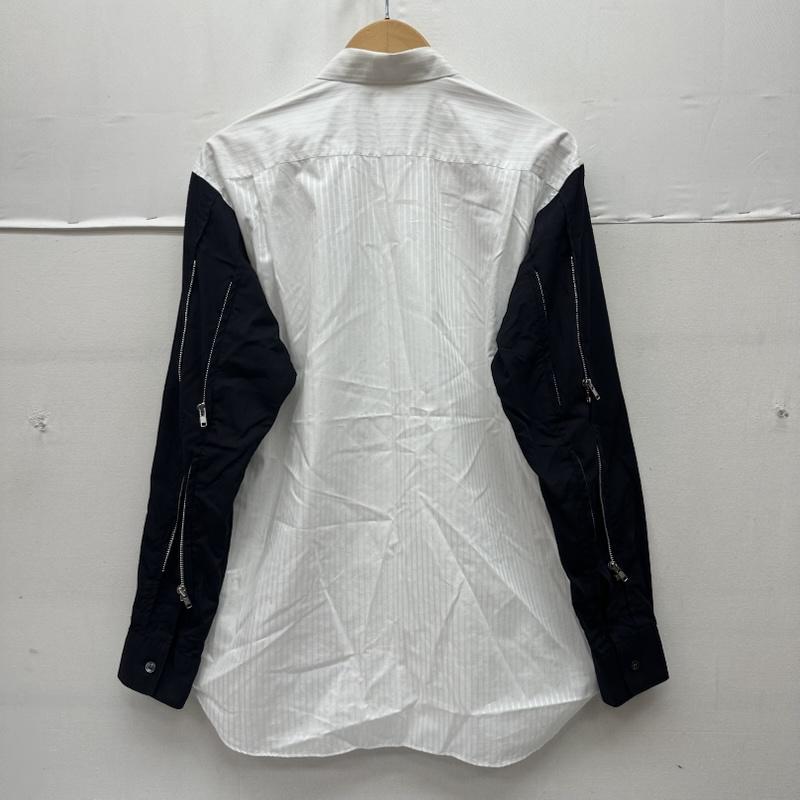 コムデギャルソンシャツ COMME des GARCONS SHIRT シャツ、ブラウス 長袖 再構築 ジップ ギミック スリーブ ドッキング シャツ S24052 S 白 / ホワイト / white メンズ USED 古着 中古 50169447