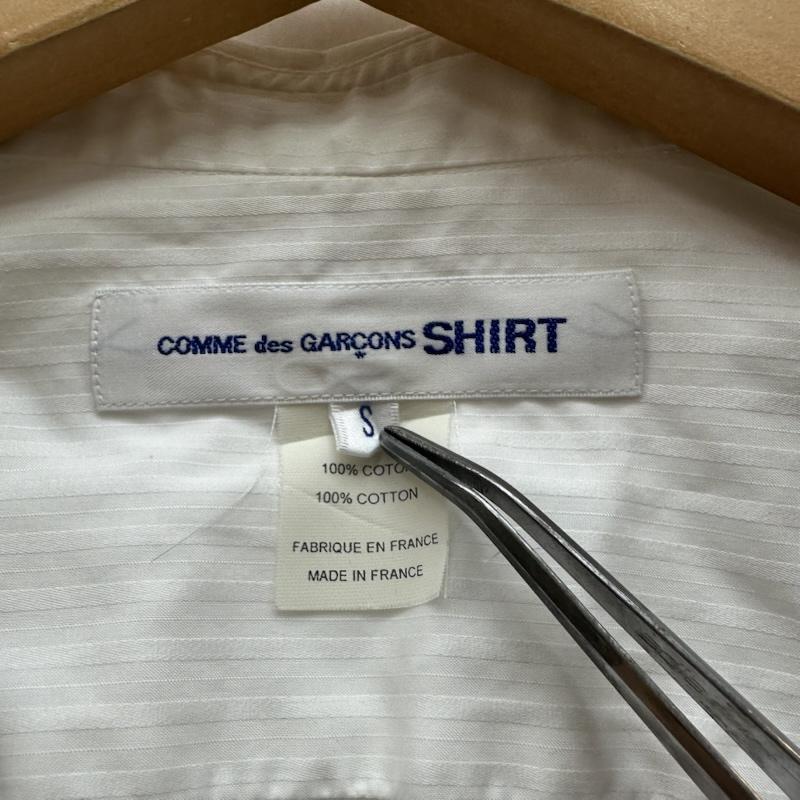 コムデギャルソンシャツ COMME des GARCONS SHIRT シャツ、ブラウス 長袖 再構築 ジップ ギミック スリーブ ドッキング シャツ S24052 S 白 / ホワイト / white メンズ USED 古着 中古 50169447