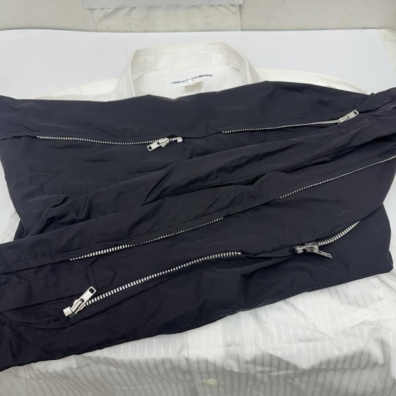 コムデギャルソンシャツ COMME des GARCONS SHIRT シャツ、ブラウス 長袖 再構築 ジップ ギミック スリーブ ドッキング シャツ S24052 S 白 / ホワイト / white メンズ USED 古着 中古 50169447