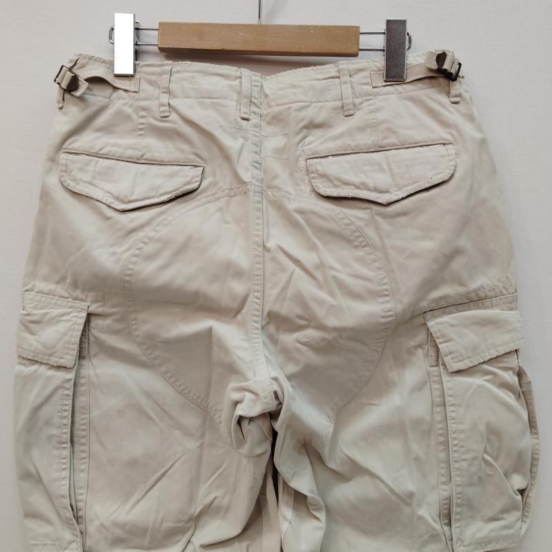 ラルフローレン RALPHLAUREN パンツ ワークパンツ、ペインターパンツ カーゴパンツ M-65 タイプ マルチ ポケット ヴィンテージ加工 ダメージ加工 30インチ アイボリー / アイボリー / メンズ USED 古着 中古 50169452