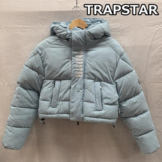 トラップスター TRAPSTAR ジャケット、上着 ジャンパー、ブルゾン フーデッド パファー ジャケット ショート丈 XS 水色 / ライトブルー / レディース USED 古着 中古 50169453