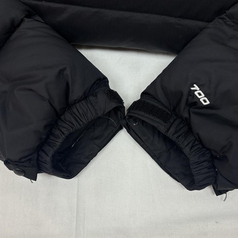 ザノースフェイス THE NORTH FACE ジャケット、上着 ダウンジャケット ナイロン ダウン ジャケット 700FP フード収納 S 黒 / ブラック / black メンズ USED 古着 中古 50169456