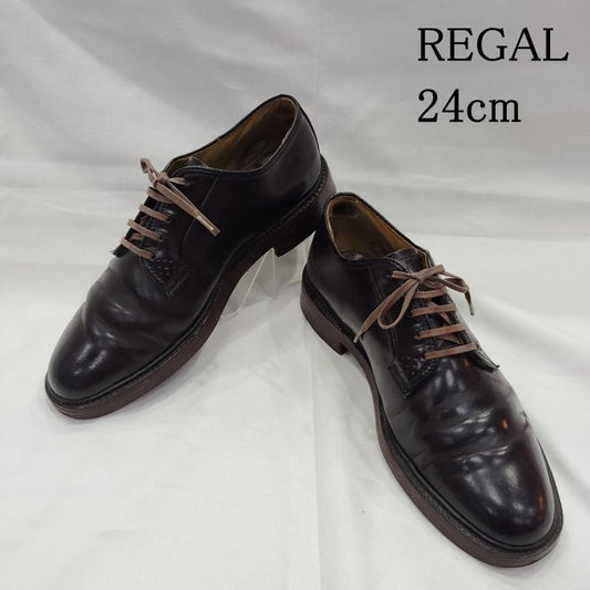 リーガル REGAL 革靴 革靴 Imperial Grade インペリアル グレード シェル コードバン レザーシューズ 2112 24.0cm 黒 / ブラック / black メンズ USED 古着 中古 50169461