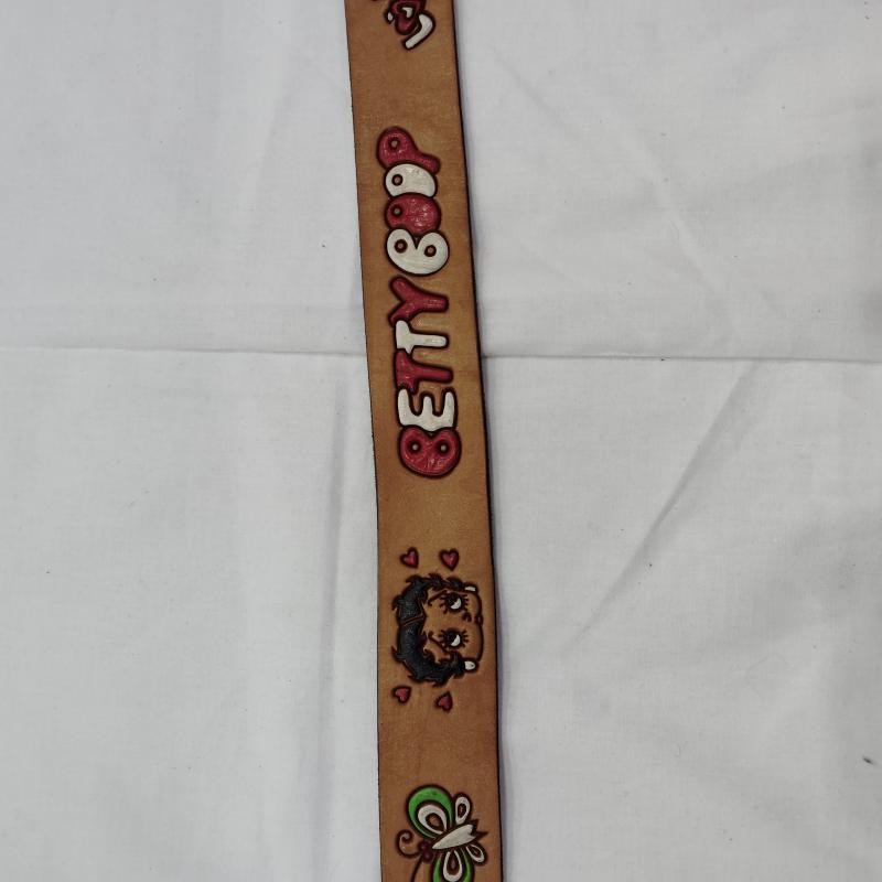 古着 USED ベルト・バックル ベルト BETTY BOOP レザー ベルト Mサイズ ベティちゃん - 茶 / ブラウン / brown レディース USED 古着 中古 50169463