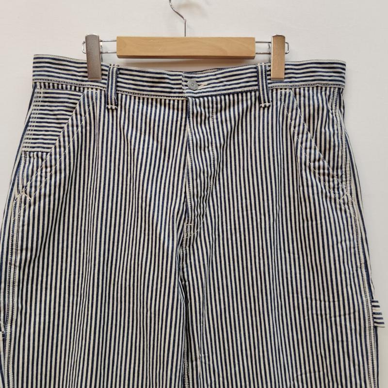 ザ・フラットヘッド The Flat Head パンツ デニム、ジーンズ ヒッコリー ペインター パンツ ヒッコリー ストライプ XL 青 / ブルー / blue X 白 / ホワイト / white メンズ USED 古着 中古 50169466