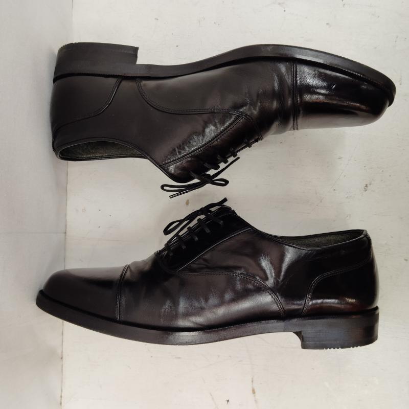 イヴサンローラン Yves Saint Laurent 革靴 革靴 レザー シューズ YSL ロゴ 25.0cm 黒 / ブラック / black メンズ USED 古着 中古 50169467