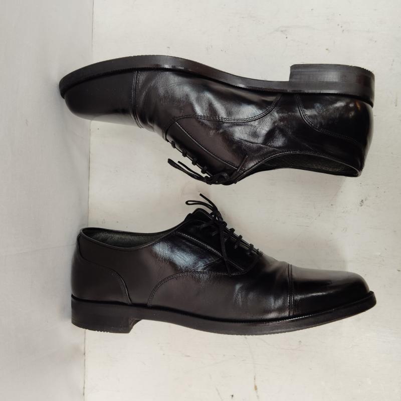 イヴサンローラン Yves Saint Laurent 革靴 革靴 レザー シューズ YSL ロゴ 25.0cm 黒 / ブラック / black メンズ USED 古着 中古 50169467