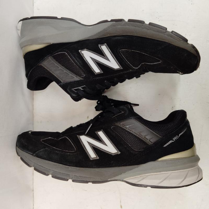 ニューバランス New Balance スニーカー スニーカー USA製 990v5 M990BK5 ローカット 28.5cm 黒 / ブラック / black X 銀 / シルバー / silver color メンズ USED 古着 中古 50169468