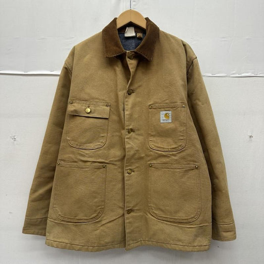 カーハート Carhartt ジャケット、上着 ジャンパー、ブルゾン 80s USA製 チョアコート カバーオール ワーク ジャケット 42 ベージュ / ベージュ / beige メンズ USED 古着 中古 50169473