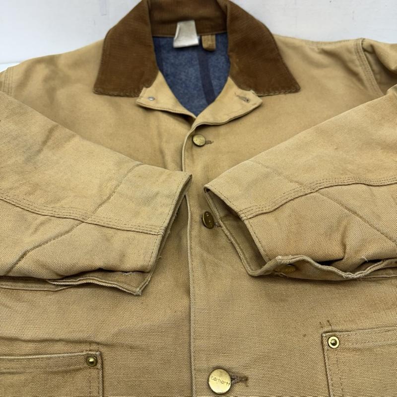 カーハート Carhartt ジャケット、上着 ジャンパー、ブルゾン 80s USA製 チョアコート カバーオール ワーク ジャケット 42 ベージュ / ベージュ / beige メンズ USED 古着 中古 50169473