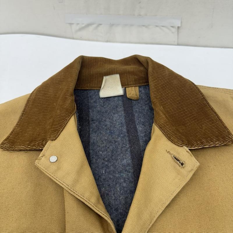 カーハート Carhartt ジャケット、上着 ジャンパー、ブルゾン 80s USA製 チョアコート カバーオール ワーク ジャケット 42 ベージュ / ベージュ / beige メンズ USED 古着 中古 50169473