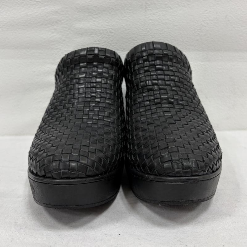 イッセイミヤケ ISSEY MIYAKE ミュール ミュール Haat ハート 編み込み レザー ミュール ヒール サボ サンダル M 無地 黒 / ブラック / black レディース USED 古着 中古 50169475