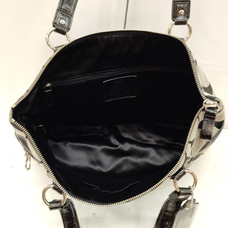 コーチ COACH トートバッグ トートバッグ トートバッグ ポピー シリーズ シグネチャー柄 F22947 - 黒 / ブラック / black レディース USED 古着 中古 50169479