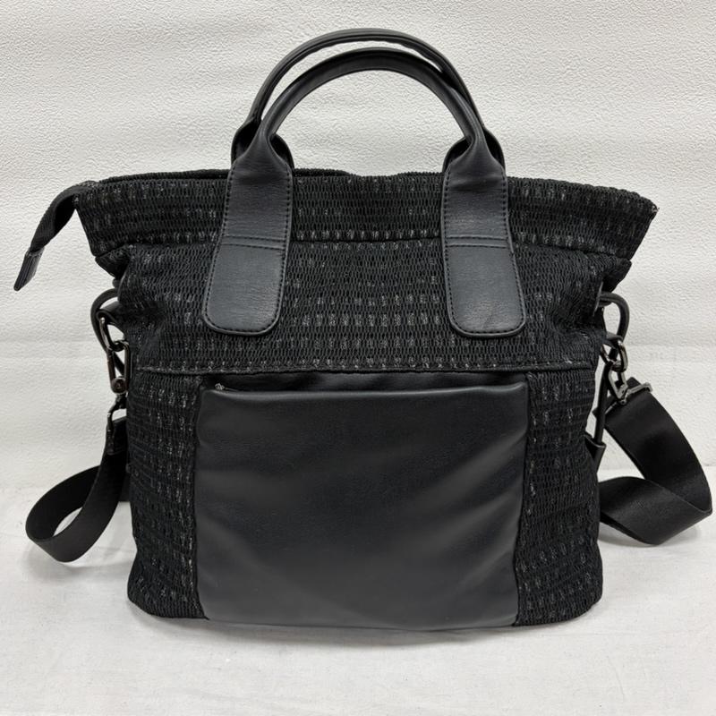 古着 USED ショルダーバッグ ショルダーバッグ PECHINCHAR ペシンシャ ライトメッシュ 2WAY トート ショルダー バッグ - ワンポイント X ロゴ、文字 黒 / ブラック / black レディース USED 古着 中古 50169482