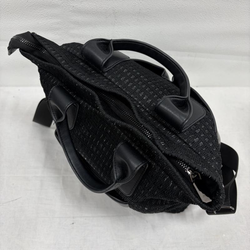 古着 USED ショルダーバッグ ショルダーバッグ PECHINCHAR ペシンシャ ライトメッシュ 2WAY トート ショルダー バッグ - ワンポイント X ロゴ、文字 黒 / ブラック / black レディース USED 古着 中古 50169482