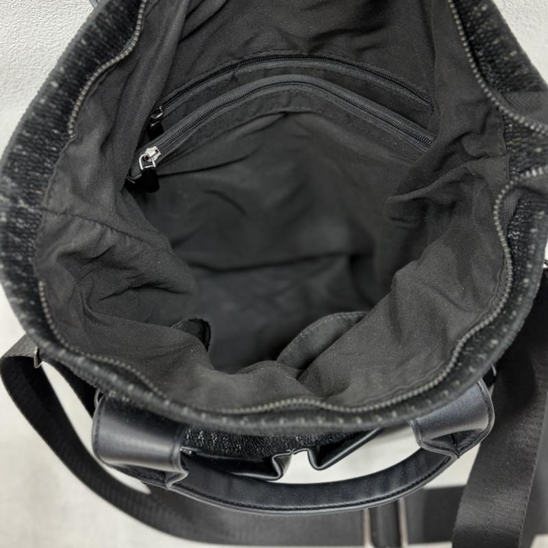 古着 USED ショルダーバッグ ショルダーバッグ PECHINCHAR ペシンシャ ライトメッシュ 2WAY トート ショルダー バッグ - ワンポイント X ロゴ、文字 黒 / ブラック / black レディース USED 古着 中古 50169482
