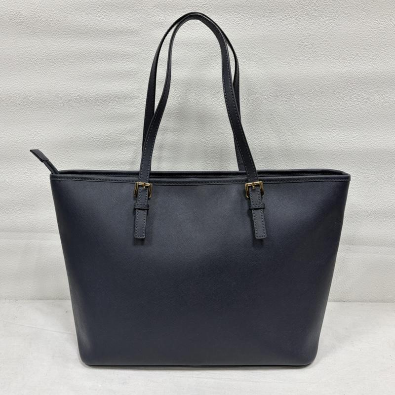 マイケルコース MICHAEL KORS トートバッグ トートバッグ レザー トートバッグ MKロゴ チャーム ビジネス A4 大容量 - 無地 X ワンポイント X ロゴ、文字 紺 / ネイビー / navy レディース USED 古着 中古 50169483