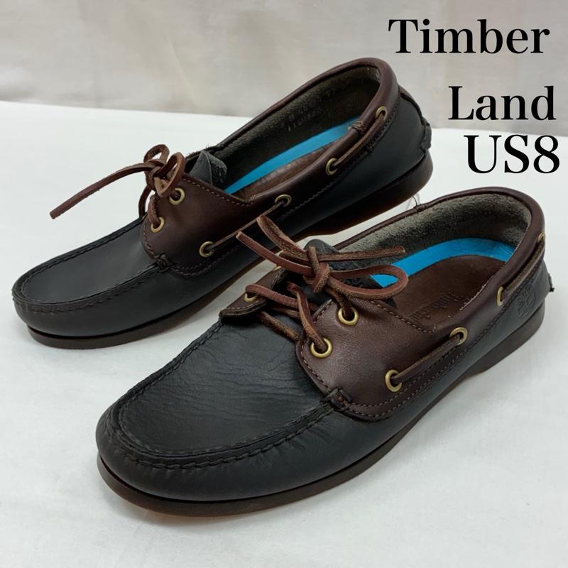 ティンバーランド Timberland 革靴 革靴 2EYE バイカラ― レザー モカシン デッキ シューズ US：8 メンズ USED 古着 中古 50169484