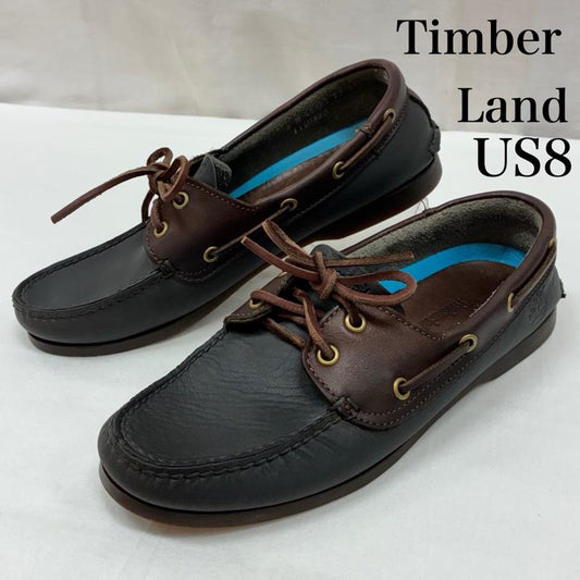 ティンバーランド Timberland 革靴 革靴 2EYE バイカラ― レザー モカシン デッキ シューズ US：8 メンズ USED 古着 中古 50169484