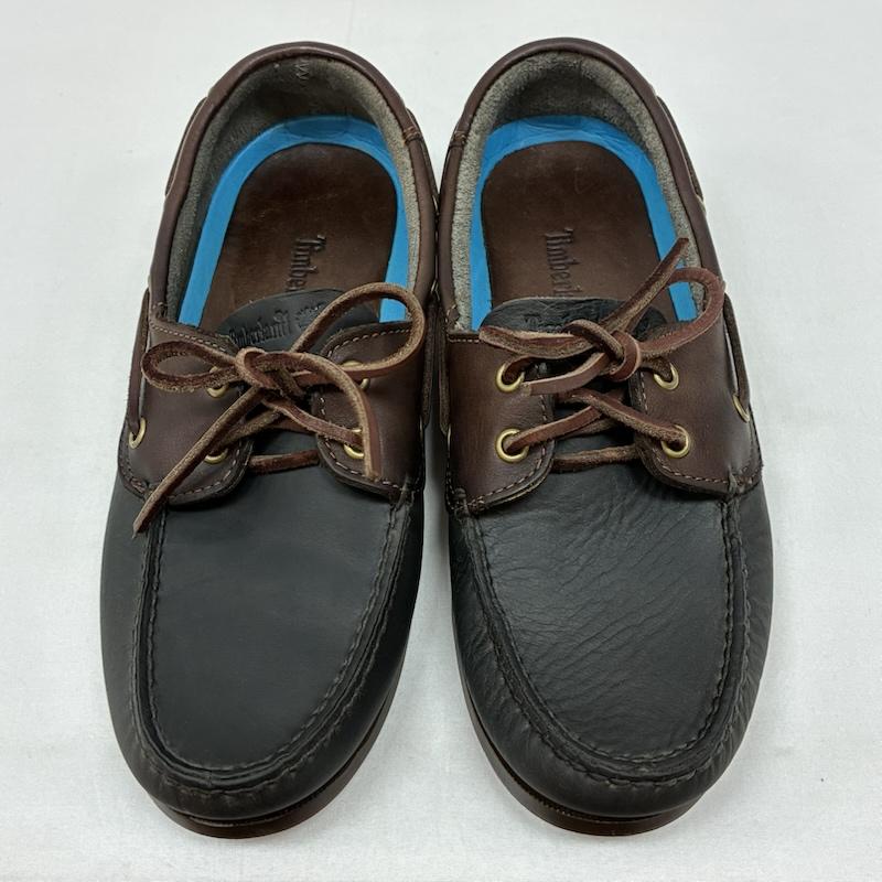ティンバーランド Timberland 革靴 革靴 2EYE バイカラ― レザー モカシン デッキ シューズ US：8 メンズ USED 古着 中古 50169484