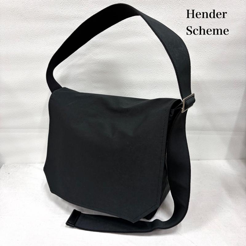 エンダースキーマ Hender Scheme ショルダーバッグ ショルダーバッグ フラップ ショルダー バッグ FLAP SHOULDER スウェード 撥水 - 無地 黒 / ブラック / black メンズ USED 古着 中古 50169485